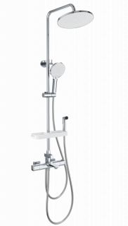 Душевая стойка с термостатом WONZON & WOGHAND WW-C3011-A1-CR Хром