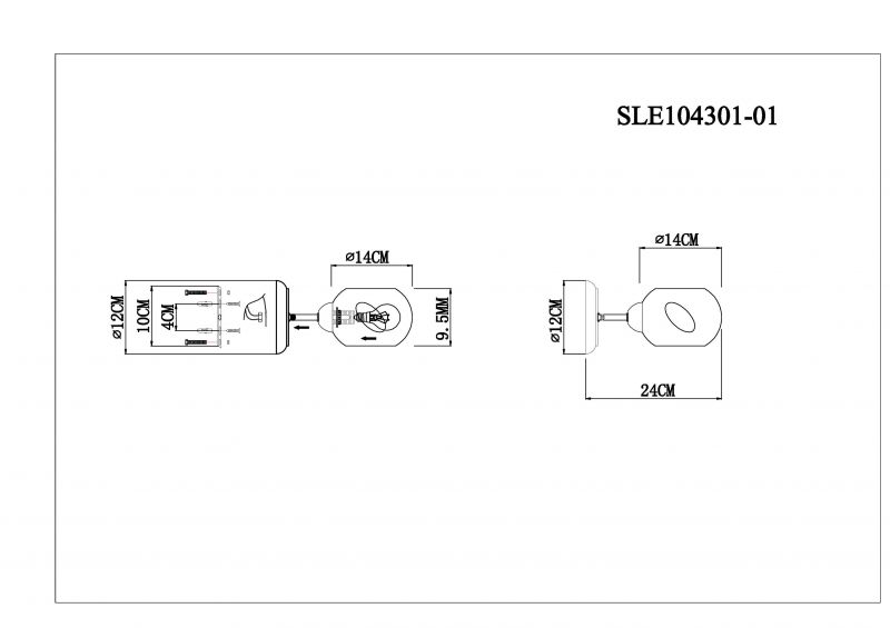 Настенный светильник EVOLUCE LANTA SLE104301-01