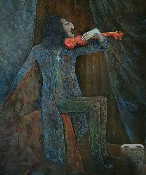 Картина "Пьеса для одной струны и одной руки" Гиви Сипрошвили