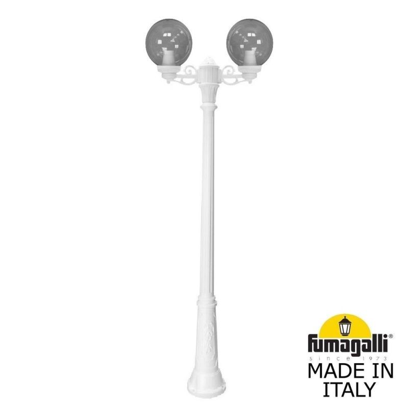 Садово-парковый фонарь Fumagalli GLOBE 250 белый, дымчатый G25.157.S20.WZF1R фото 1