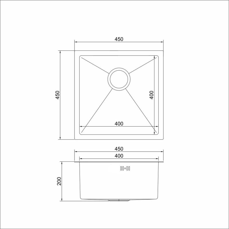 Кухонная мойка Mixline PRO 547226 черная