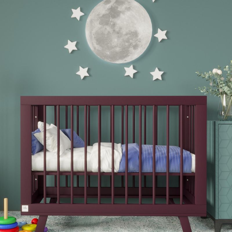 Кроватка для новорожденного Lillaland Aria Italian Plum сливовая Lil-I-1.7 фото 6