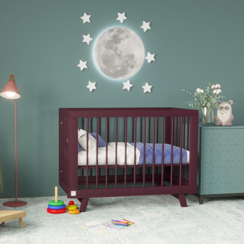 Кроватка для новорожденного Lillaland Aria Italian Plum сливовая Lil-I-1.7 фото 9