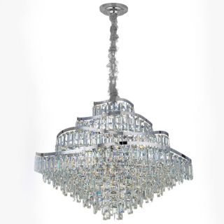 Люстра хрустальная подвесная Citilux NAIAD Хром Е14 1000W CL315191