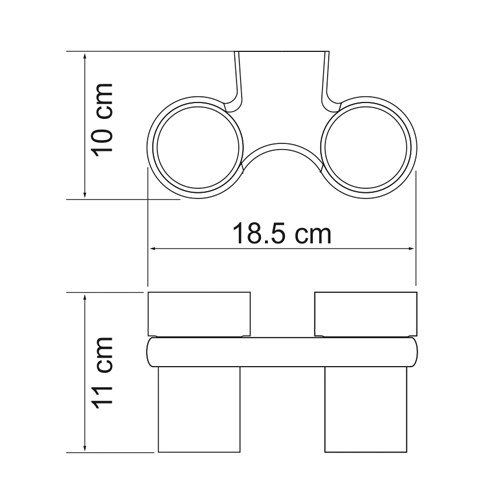 Стаканчик WasserKRAFT Berkel K-6828D фото 3