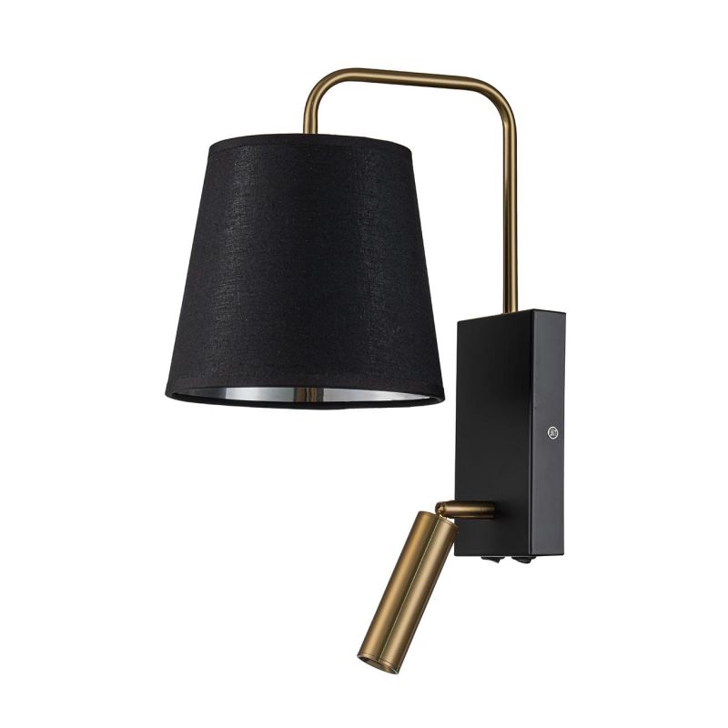 Настенный светильник Escada Comfy 589/1A E14*40W Black/Brass