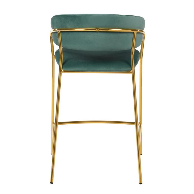 Комплект из 2-х стульев полубарных BRADEX Home Turin мятный с золотыми ножками BD-3072967 фото 11