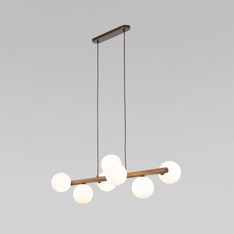 Подвесной светильник со стеклянными плафонами TK Lighting Estera Wood 10272 фото 1