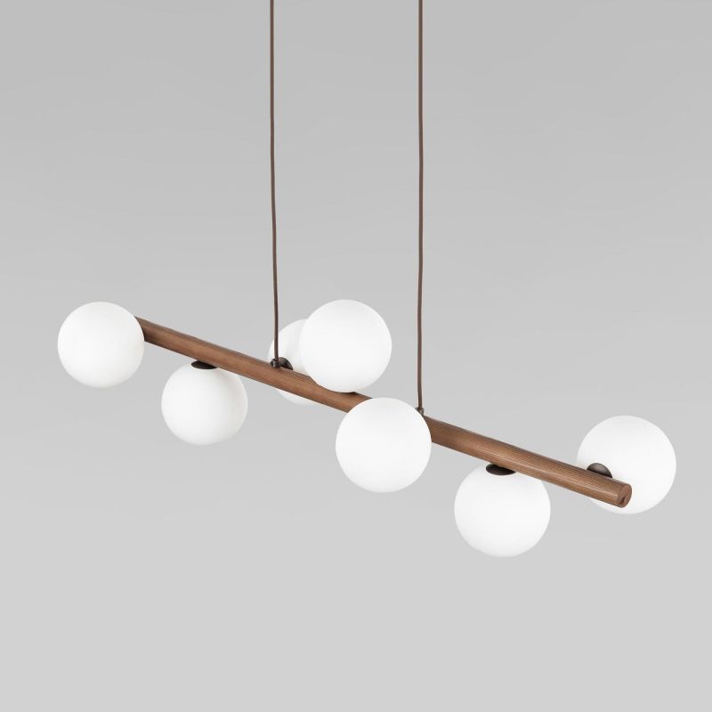 Подвесной светильник со стеклянными плафонами TK Lighting Estera Wood 10272 фото 2