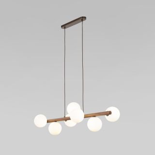 Подвесной светильник со стеклянными плафонами TK Lighting Estera Wood 10272