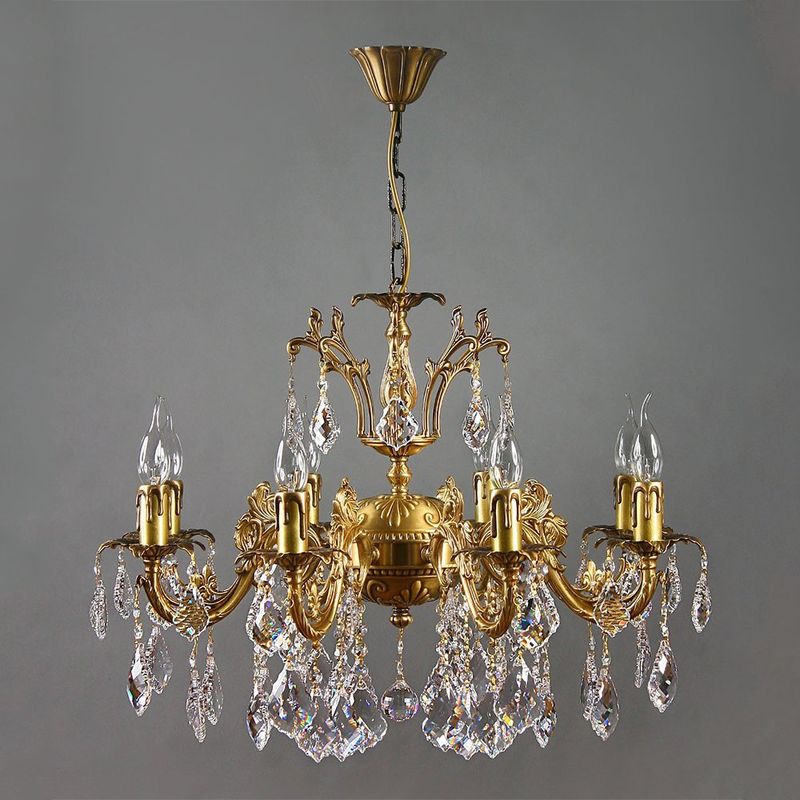 Подвесная люстра GRANADA 2118/8 AB Leaf crystal