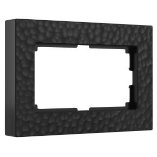 Рамка для двойной розетки (черный) Werkel W0082408
