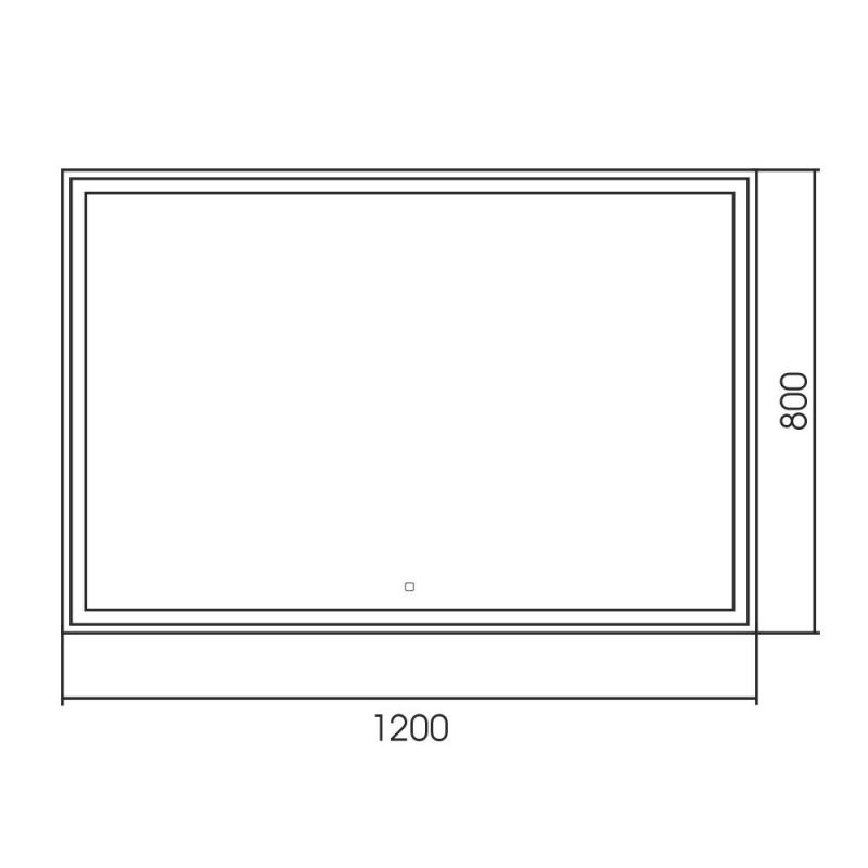 Зеркало ABBER See AG6115SL-1.2, 120х80 см, с подсветкой