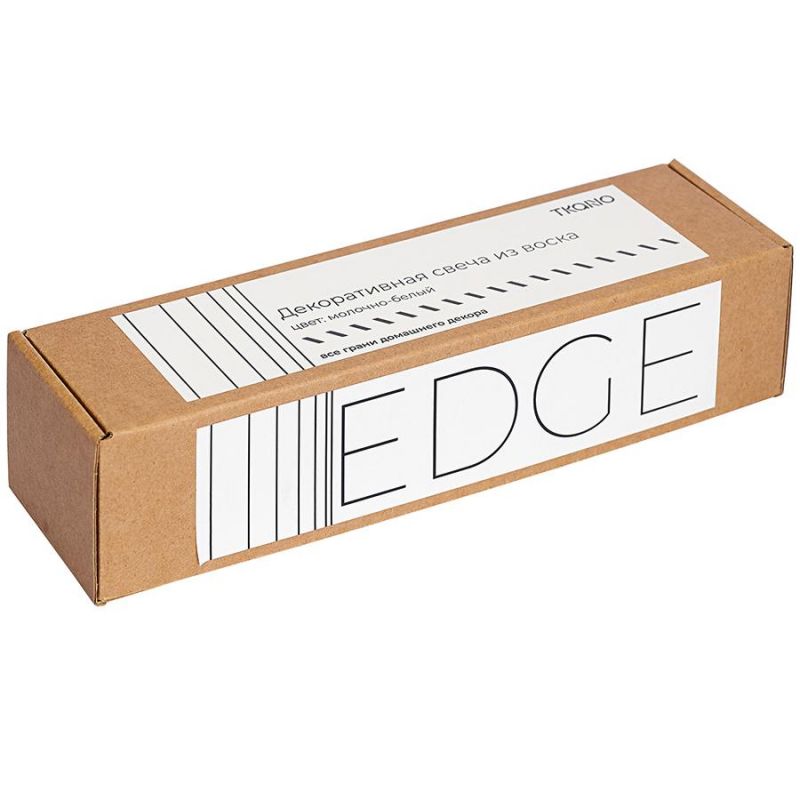 Свеча декоративная молочно-белого цвета из коллекции edge, 25,5 см Tkano BD-3042909