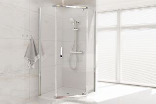 Душевой уголок Royal Bath TR RB9085TR-T-CH 90 стекло прозрачное/профиль хром
