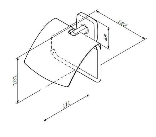 Держатель для туалетной бумаги AM.PM Gem A90341400