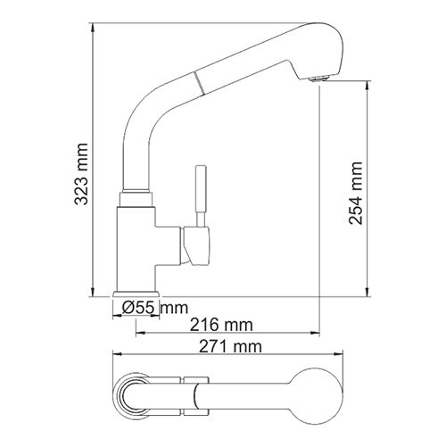 Смеситель WasserKRAFT Wern 4266 фото 3