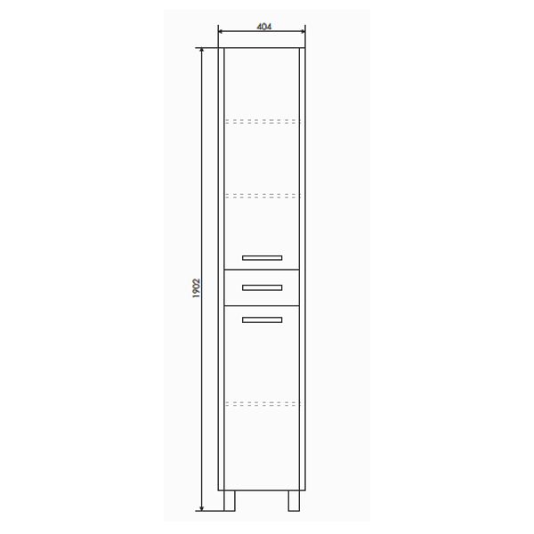 Шкаф-колонна Тулуза-40 Comforty 00003121663