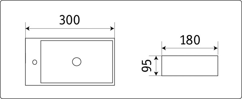 Раковина CeramaLux N 9048GTR фото 6