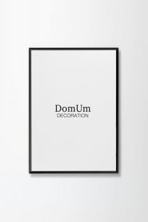 Черная рамка из алюминия ROUNDED'9 Domum Decoration BD-2062450 21x30