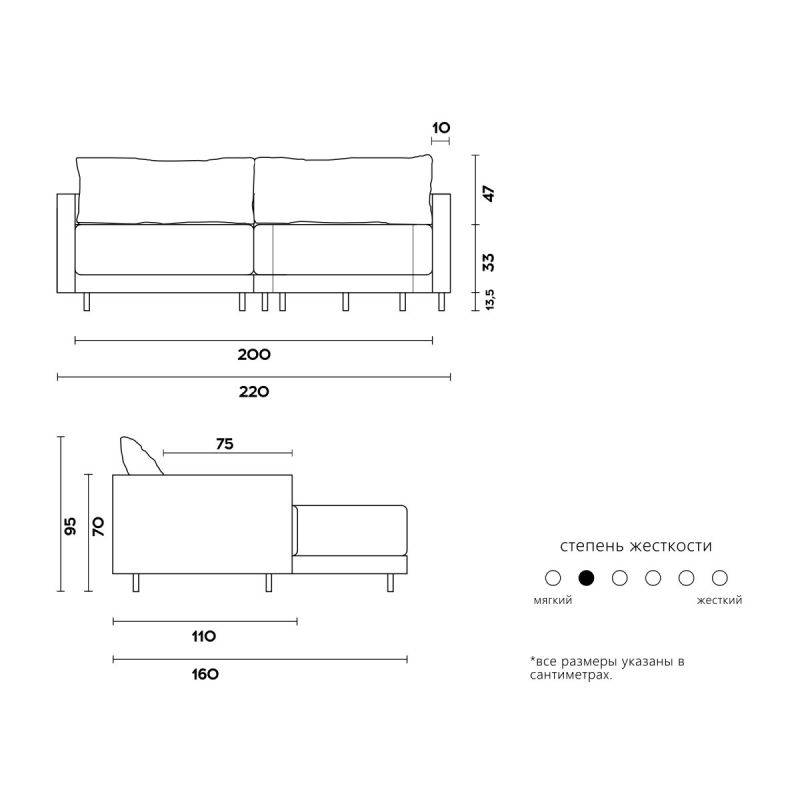 Диван KULT RENE BD-2064132