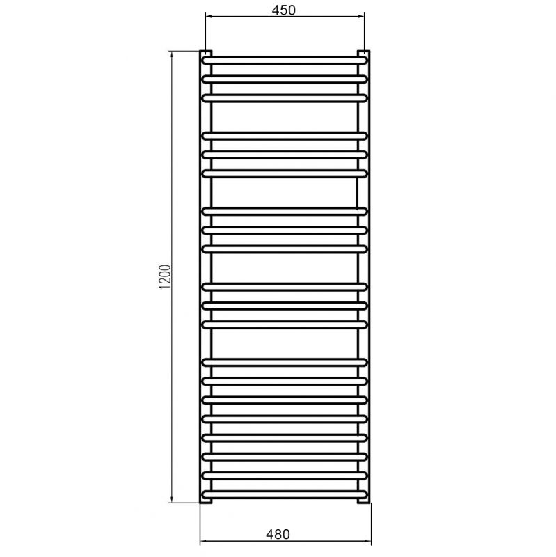 Полотенцесушитель водяной Grota FORTE Форте 48/120