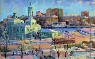 Картина "Просьба на морозе" Аркадий Поляков