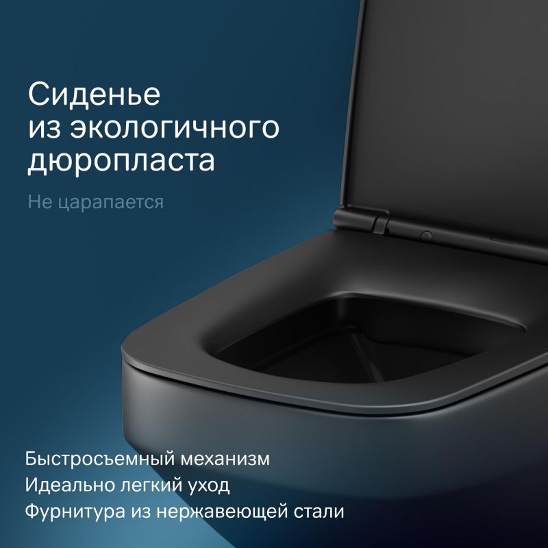 Подвесной унитаз AM.PM Inspire V2.0  C50A1700MBSC черный с микролифтом