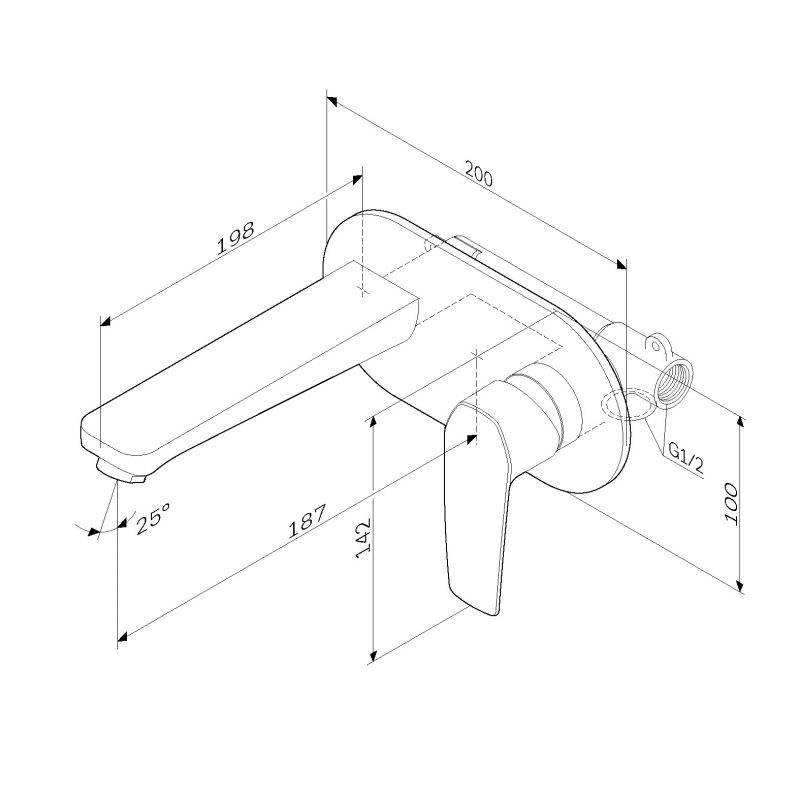 Смеситель для умывальника AM.PM Gem F90A72200