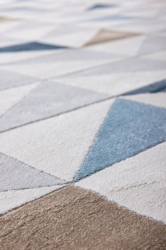 Турецкий ковер из полиэстера Carpet «PARKER» 0107A-BLU 200 x 290 см фото 6