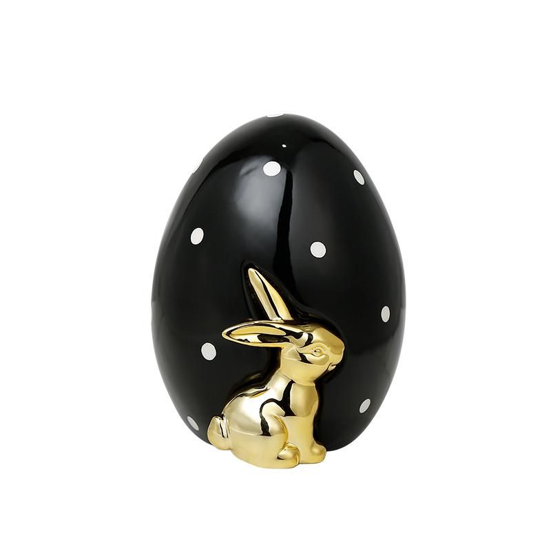 Статуэтка Sotogrande Easter Rabbit Egg black A BD-3048943 фото 1
