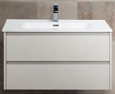 Тумба подвесная под раковину BelBagno KRAFT-900-2C-SO-BO Bianco Opaco