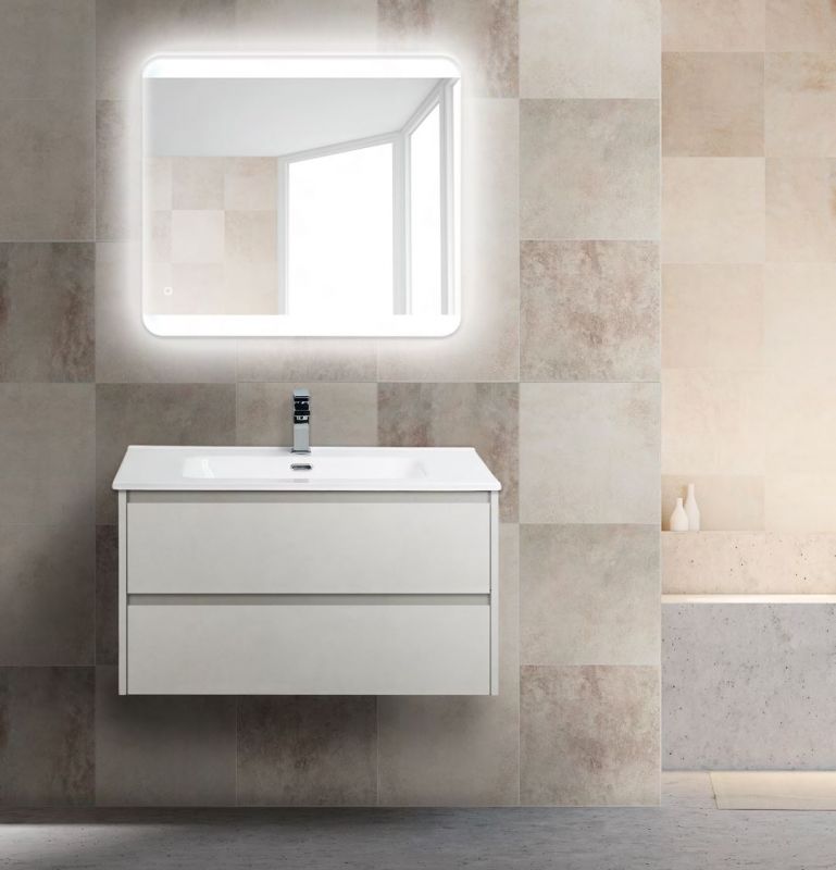 Тумба подвесная под раковину BelBagno KRAFT-900-2C-SO-BO Bianco Opaco