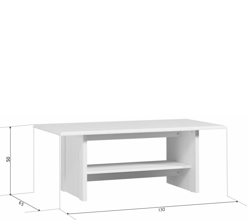 Стол журнальный Black Red White STYLIUS BD-2250170, B169-LAW Лиственница сибирская фото 3