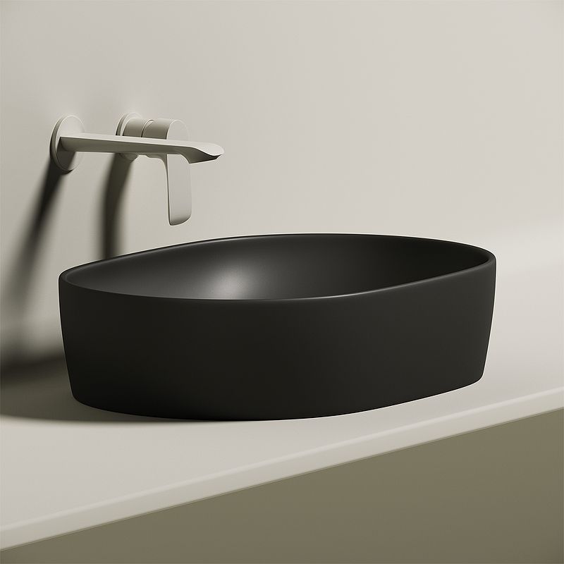 Раковина-чаша Ceramica Nova ELEMENT CN6047MB 60 см., черная матовая фото 2