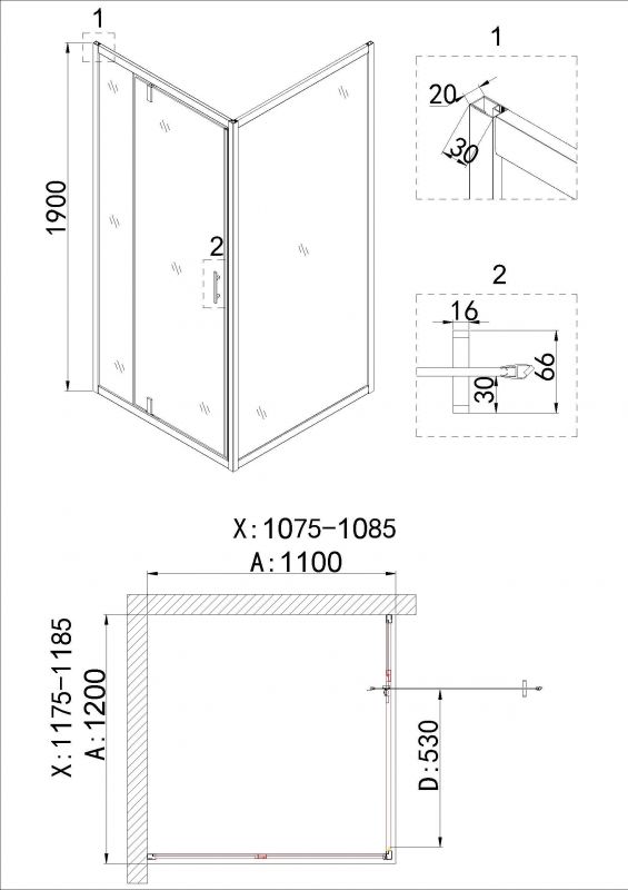 Боковая стенка Niagara Nova NG-A110G 110