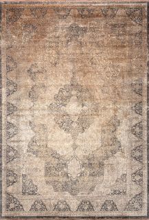 Турецкий ковер из эвкалиптового шёлка и шёлка Carpet «SALVATORE AQUARELLE» 3806-SEPIA 60 x 90 см