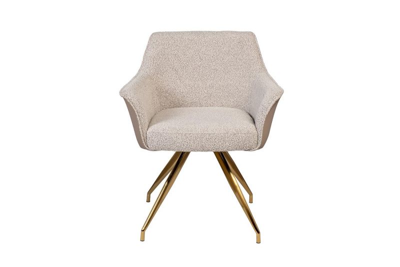 Стул обеденный поворотный Garda Decor букле, экокожа 56*63*79см BD-3076289 фото 1