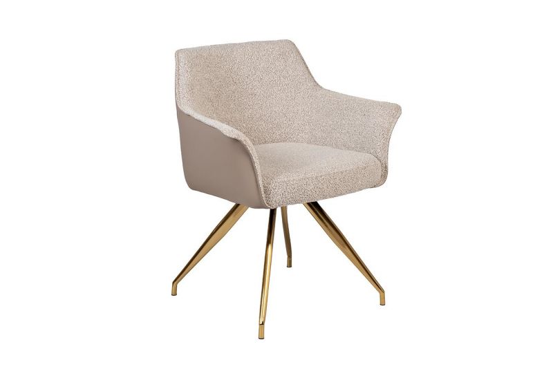 Стул обеденный поворотный Garda Decor букле, экокожа 56*63*79см BD-3076289 фото 2