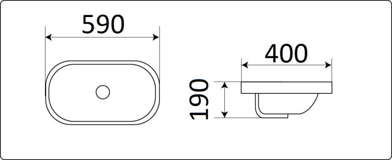 Раковина CeramaLux N 5006B