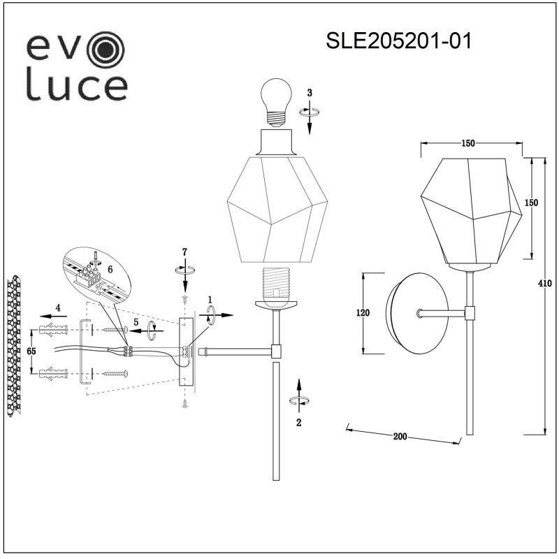 Бра Evoluce Teramo SLE205201-01