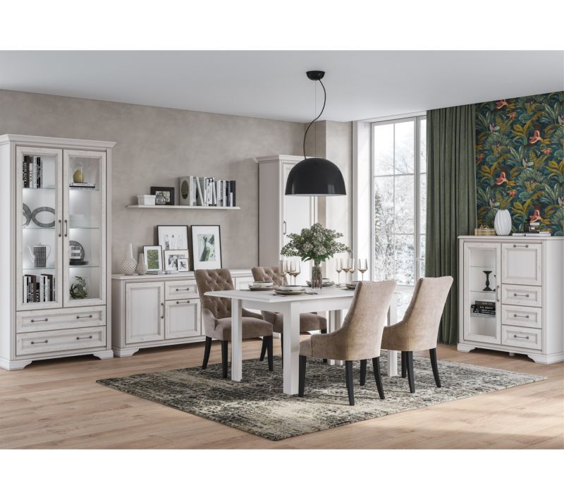Витрина с подсветкой Black Red White STYLIUS BD-2250174, B169-REG2W2S с подсветкой Лиственница сибирская фото 3