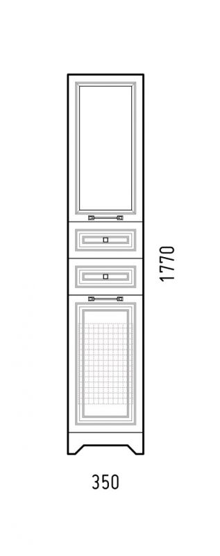 Пенал Corozo Каролина SD-00000924 35 см