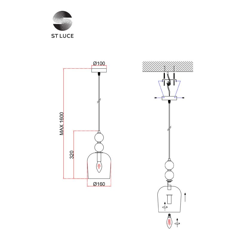 Подвес ST Luce GEA SL2000.223.01