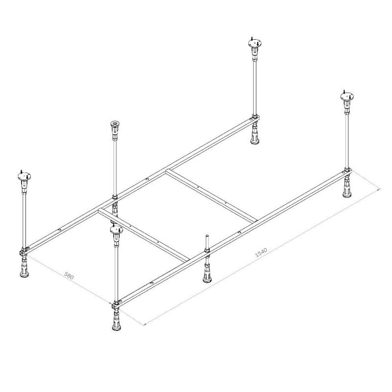 Каркас для ванн AM.PM Func W84A-160-070W-R 160х70 фото 2