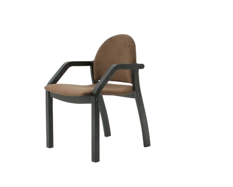 Стул-кресло Джуно 2.0 чёрный/коричневый Z112810B04