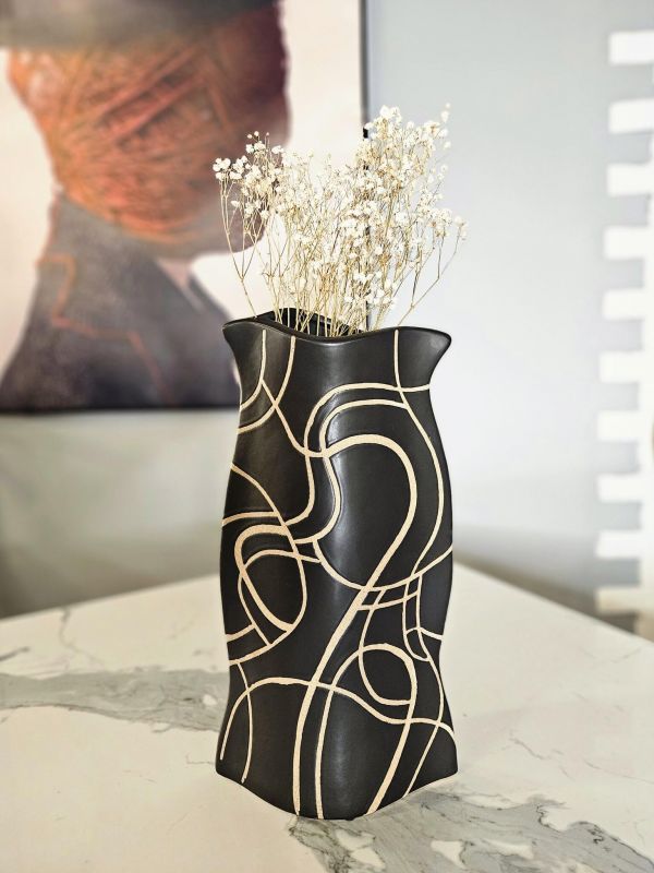 Ваза Sotogrande Abstract flat vase A BD-3048801