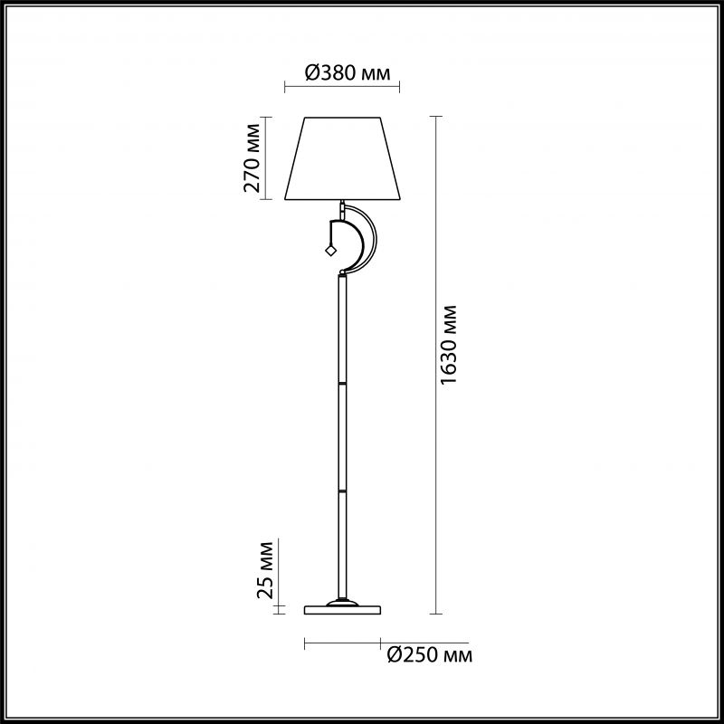 Торшер Lumion LEAH 4469/1F