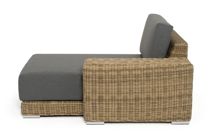 Кушетка 4SIS Капри из искусственного ротанга, соломенного цвета BD-3128331 фото 6