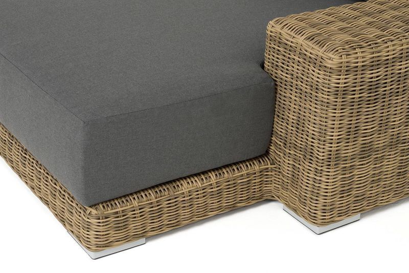 Кушетка 4SIS Капри из искусственного ротанга, соломенного цвета BD-3128331 фото 3